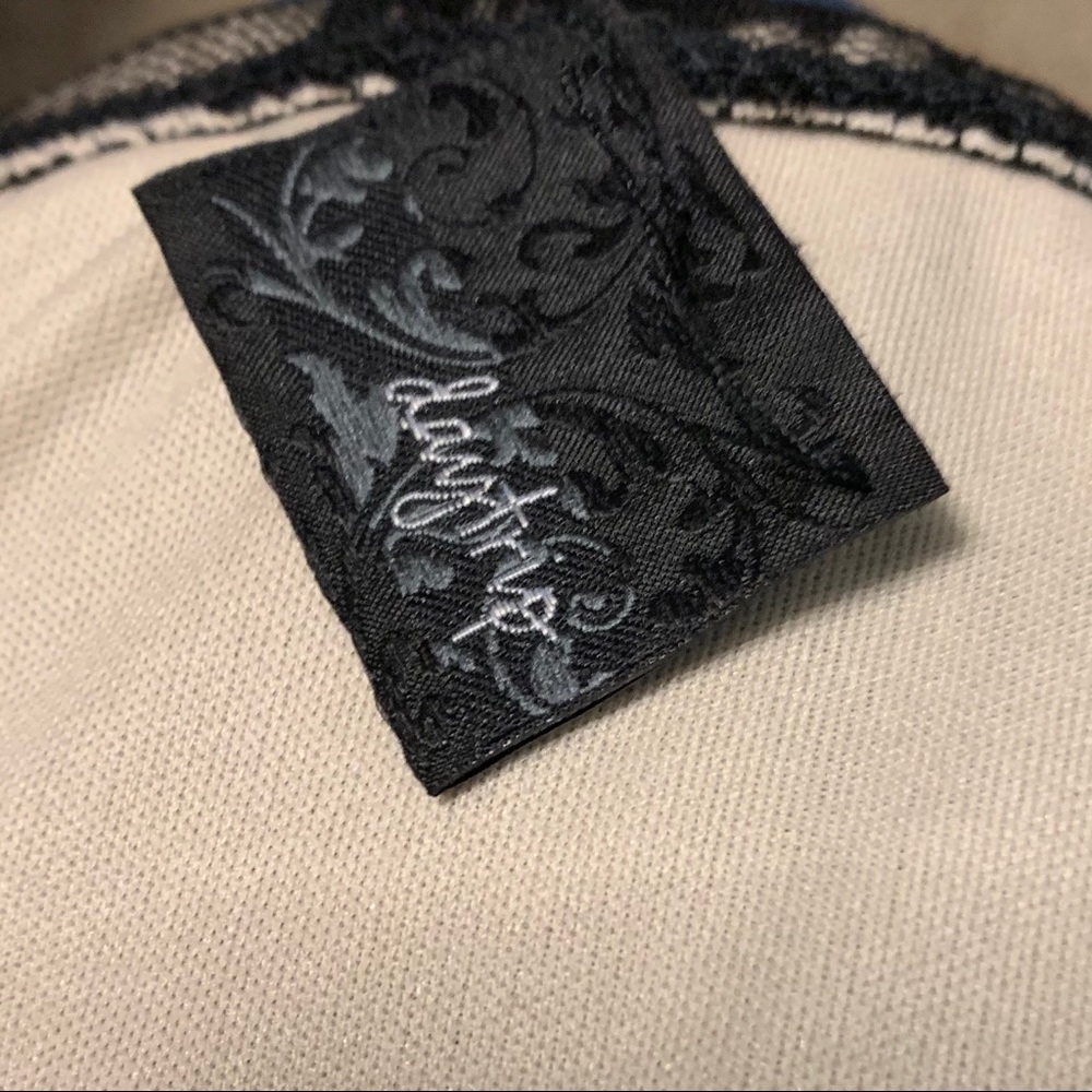 Daytrip Black Lace Bubble Off Shoulder Blouse - Picture 4 of 4